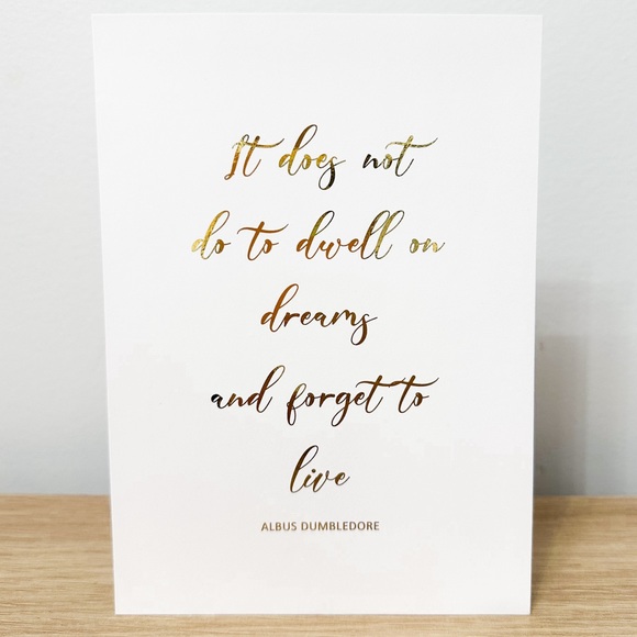 Harry Potter Gold Foil Quote - Picture 1 of 2